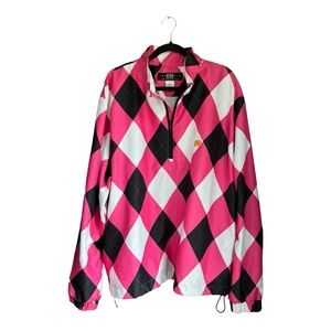 Louthmouth Argyle Light Pullover Half Zip Jacket Men’s XXL